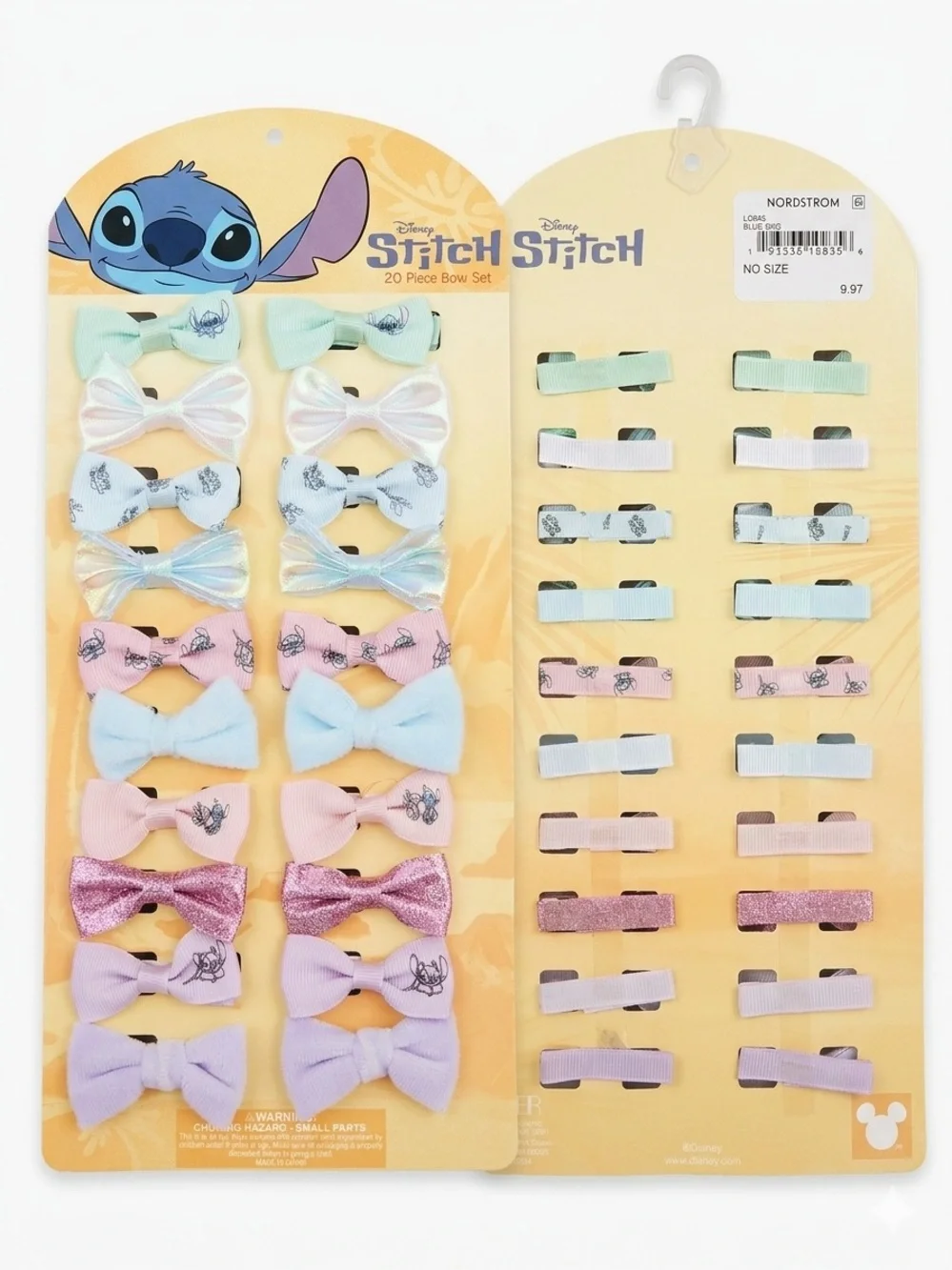 Disney Lilo & Stitch Pastel Bow Clip Set 20